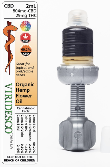 Viridesco - (Newest Batch More Potent) Organic Hemp Flower Oil 2ml