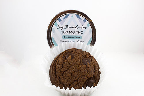 Long Beach Cookies 200mg THC Chocolate Fudge Cookie