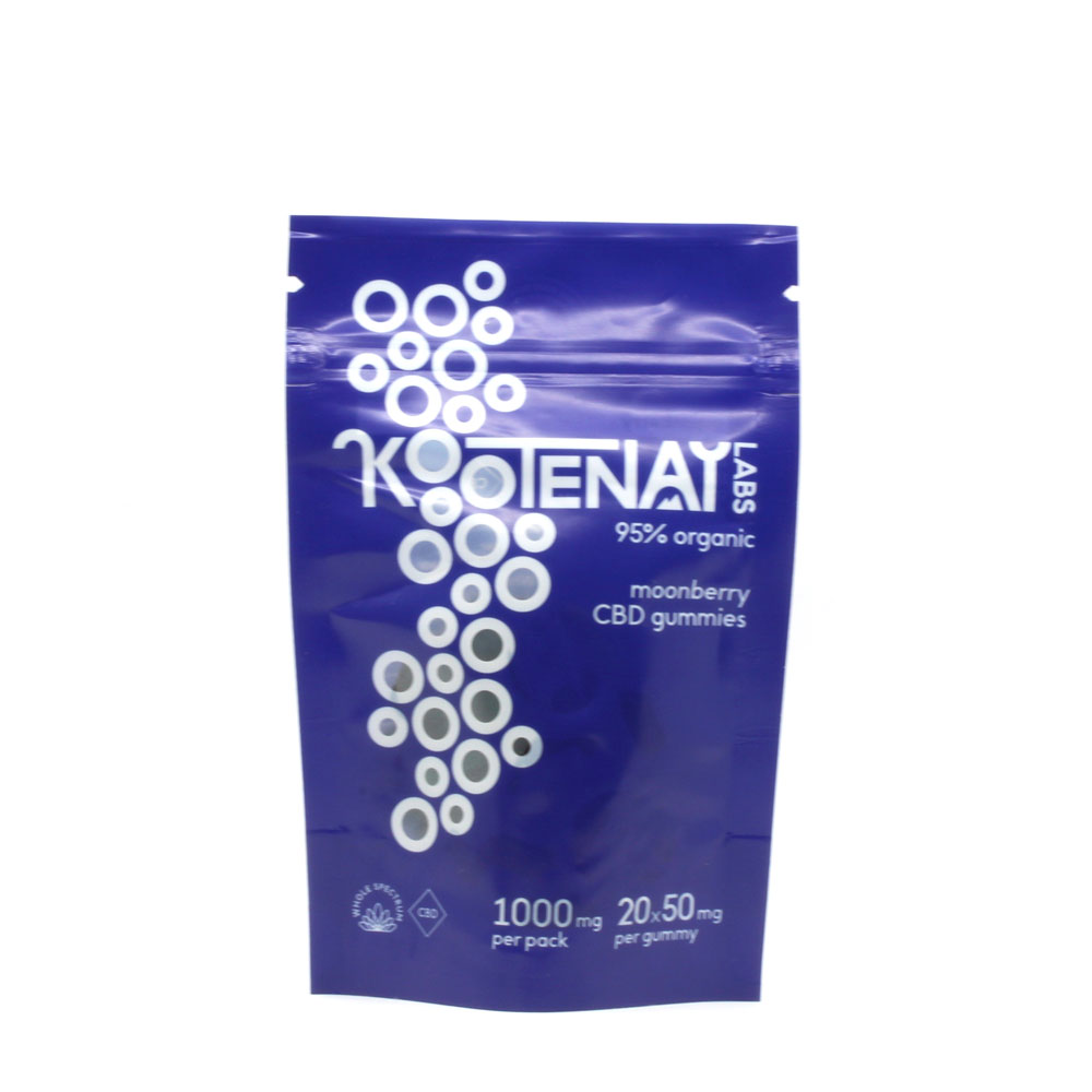Kootenay Labs Gummies  CBD  Moonberry 1000mg/Bag