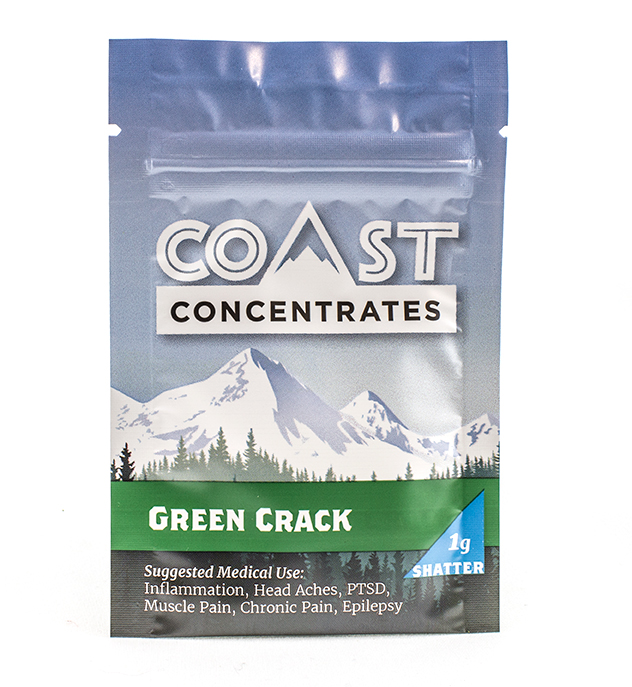Coast Concentrates Shatter - Green Crack