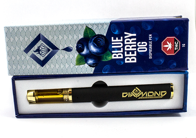 Diamond -Blueberry OG- 1g Disposable vape pen