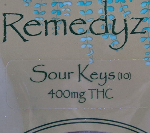 Remedyz 400mg THC Sour Keys 